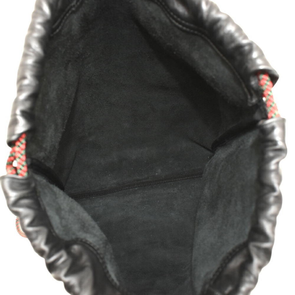 Gucci Drawstring Backpack Interlocking GG Leather… - image 8